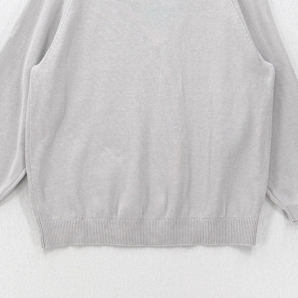 FREE PEOPLE FREE-EST Drea Sweater Women Medium Gray Polo Collar Oversized Cozy - Picture 8 of 15